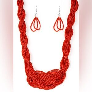 New Paparazzi Necklace ~ A Standing Ovation - Red